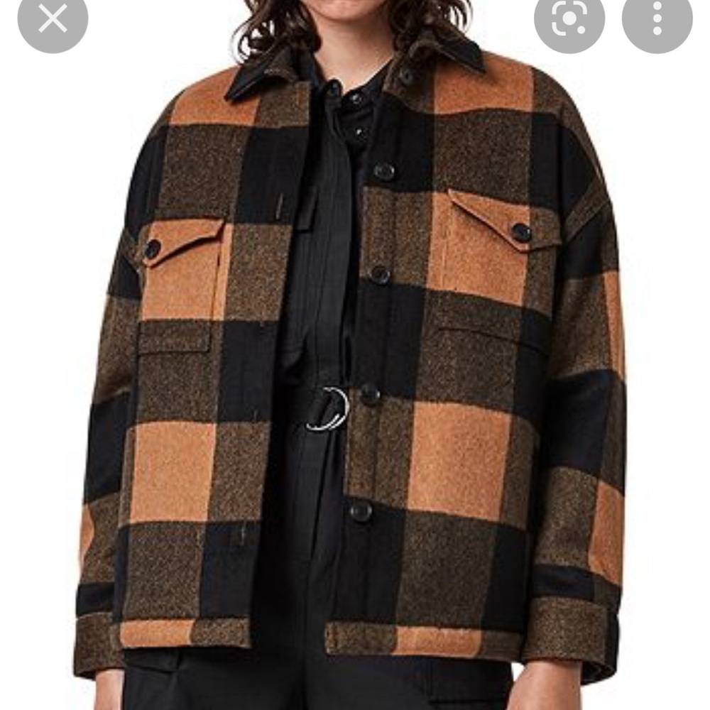 AllSaints Luella Plaid Check Jacket US 4